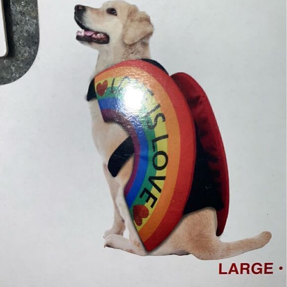 Take Pride Rainbow Side Pet Costume Large NWT - Picture 3 of 6